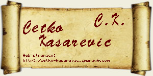 Ćetko Kašarević vizit kartica